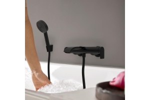 Смеситель для ванны Hansgrohe Vivenis черный матовый - 3