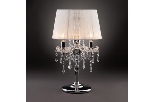 Настольная лампа декоративная Eurosvet Allata 2045/3T хром/белый настольная лампа - 2