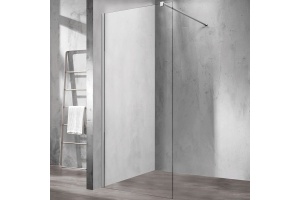 Душевая перегородка Vincea Walk-In 80х200 хром стекло прозрачное