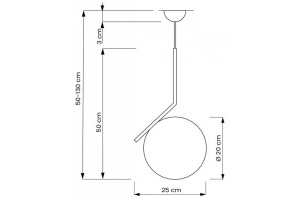 Подвесной светильник LUMINA DECO Sorento LDP 1215-200 WT+GD - 3