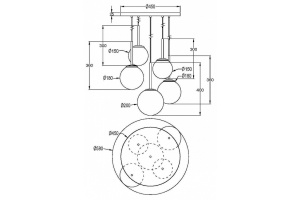 Подвесной светильник Maytoni Basic form MOD321PL-05G1 - 3