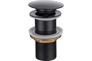 Донный клапан для раковины Allen Brau Priority Round 5.31024-31 чёрный матовый