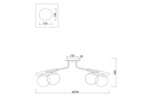 Потолочная люстра Freya Paolina FR5011CL-08B - 3