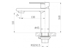 Смеситель BelBagno Nova NOV LVM IN для раковины - 3