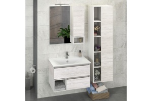 Мебель для ванной Comforty Турин 75 дуб белый - 2