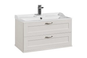 Тумба под раковину подвесная Aquaton Леон 80 белый - 2