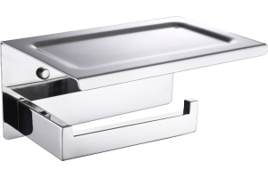 Держатель туалетной бумаги Boheme New Venturo 10311-CR с полкой для телефона