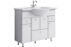 Тумба для комплекта Aqwella Барселона Люкс 105 с бельевой корзиной