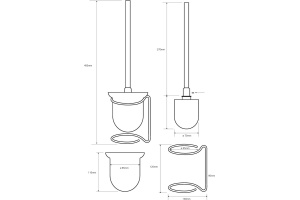 Ёршик для унитаза Bemeta OMEGA (104113102) - 2