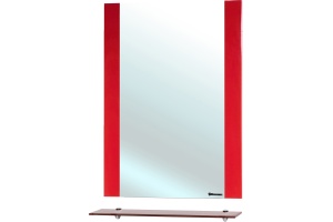 Зеркало Bellezza Рокко 60 красное