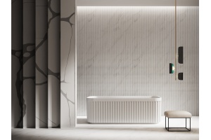 Ванна акриловая Abber 170х75 белый матовый - 3