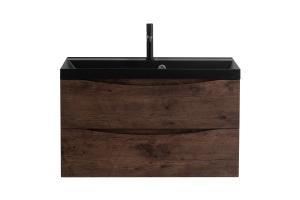 Тумба под раковину Belbagno Marino 80 темное дерево  - 2
