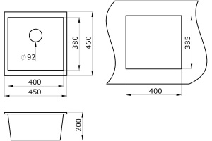 Мойка кухонная Paulmark Brilon 45 бежевый матовый - 3