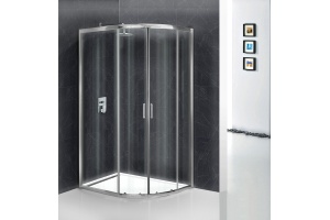 Душевой уголок BelBagno Uno-195 RH 2 100/80 C Cr стекло прозрачное