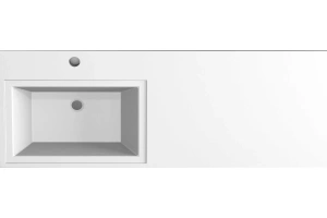 Раковина Stella Polar Мадлен 120 L на стиральную машину белый - 2