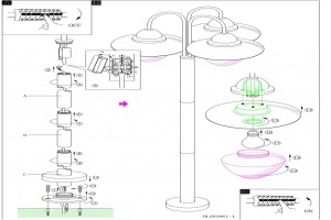 Фонарный столб Eglo ПРОМО Sidney 83971 - 2