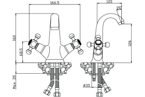 Смеситель Olive'S Girona 01100GR для раковины - 2