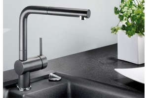 Смеситель для кухонной мойки Blanco Linus серый (518813) - 2