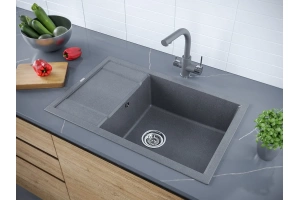 Мойка кухонная Paulmark Verlass 78 графит - 3