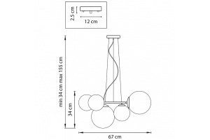 Подвесная люстра Lightstar Globo 815051 - 3