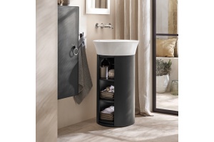DURAVIT (White Tulip) Однорычажный смеситель для умывальника, настенный монтаж, хром - 3