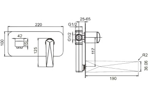 Смеситель для раковины Boheme Venturo (385) - 2
