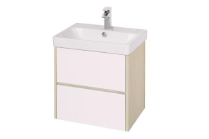 Комплект мебели Aquaton Сканди 55 белый - светлое дерево - 3