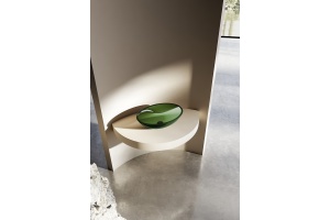 Раковина накладная прозрачная ABBER Kristall AT2802Emerald зеленая - 2