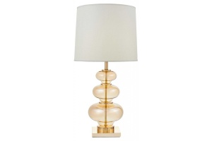 Настольная лампа декоративная LUMINA DECO Briston LDT 303 F.GD+WT