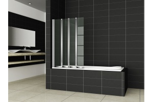 Шторка на ванну Cezares Pratico V4 100/140 P Cr L - 2