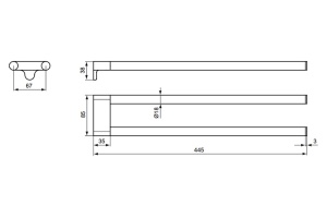 Полотенцедержатель Ideal Standard Connect (A9181AA) - 2