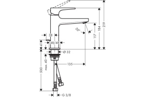 Смеситель Hansgrohe Metropol 32506000 для раковины - 2