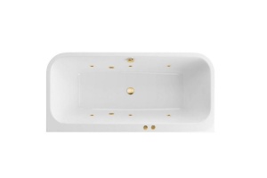 Ванна акриловая Excellent Arana Soft 180х85 с гидромассажем белый - золото