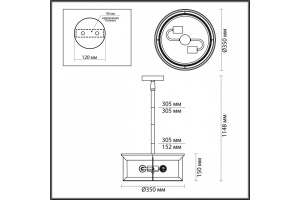 Уличный светильник Odeon Light Nature Mavret 4961/2C - 3