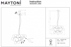 Подвесная люстра Maytoni Dallas MOD545PL-24BS - 2
