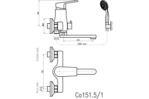 Смеситель Rav Slezak Colorado CO151.5/1 для ванны с душем - 2