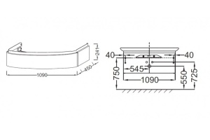Тумба под раковину Jacob Delafon Presquile 109 см (EB1101-G1C) - 3