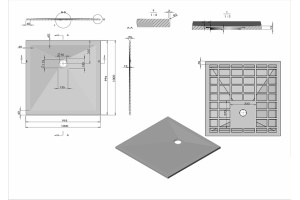 Поддон для душа Vincea 100х100 белый матовый - 2