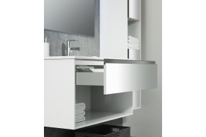 Тумба c раковиной Sanvit Контур 100 белый глянец - 3