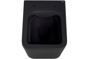 Подвесной унитаз Abber Rechteck черный матовый с сиденьем микролифт - 3
