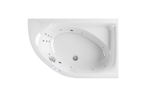 Ванна акриловая Excellent Aquaria Smart 170x110 R с гидромассажем белый - хром