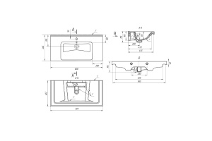 Раковина ASB-Woodline Dreja Гармония 100 белый - 2
