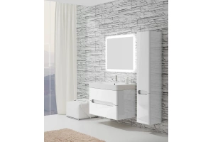 Шкаф пенал SanVit Форма 32 белый глянец - 3