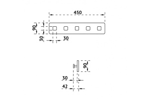 Вешалка для полотенец Abber Stein 45 черная матовая - 2