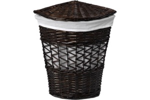 Корзина для белья Wasserkraft Salm WB-270-L темно-коричневая, большая, угловая