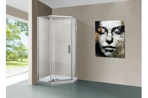 Душевой уголок Vincea Stresa VSP-1S100CL 100x100, профиль хром, стекло прозрачное - 2