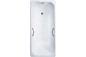 Чугунная ванна Delice Aurora 140x70 DLR230617R-AS с отверстиями под ручки с антискользящим покрытием