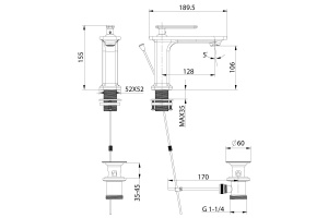 Смеситель Lemark Mista LM6406WG для раковины - 2