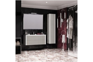 Комплект мебели подвесной Opadiris Рубинно 120 серый