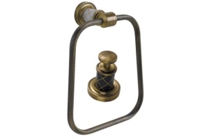 Полотенцедержатель Boheme Murano бронза с черным